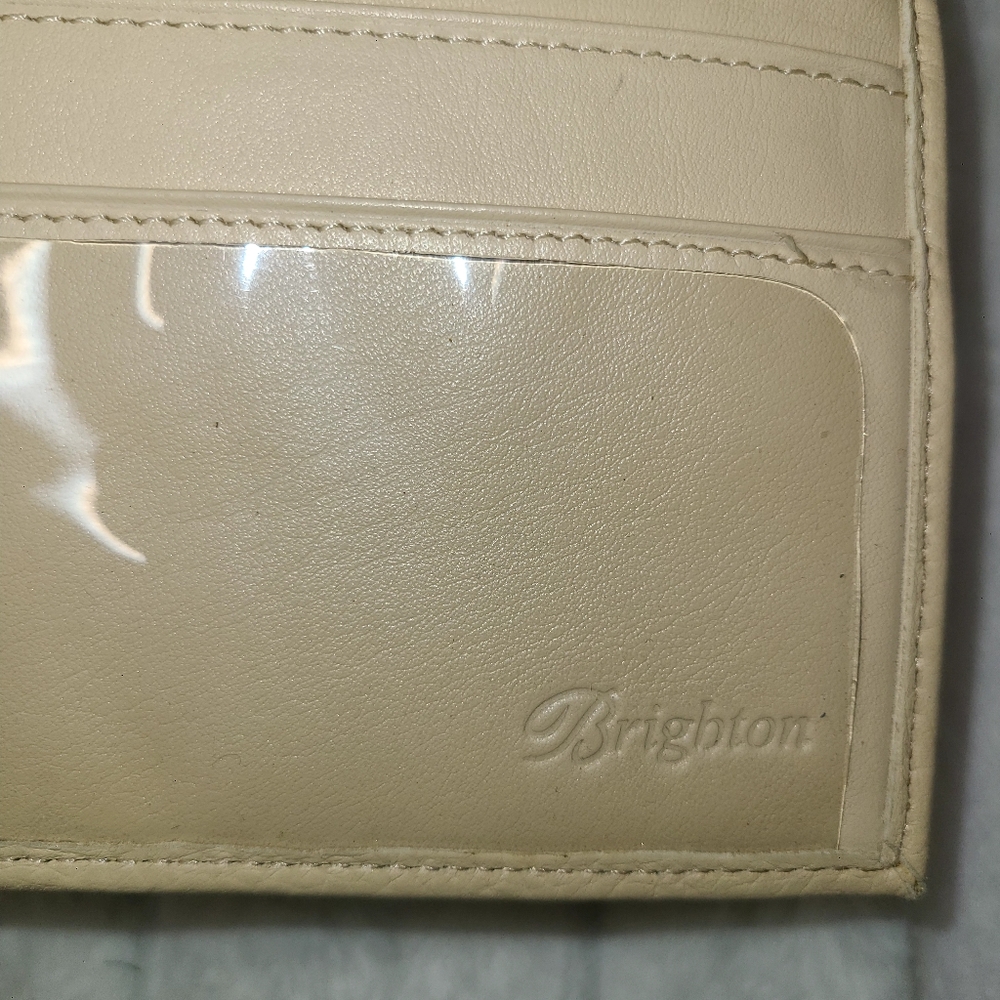 Brighton Cream Textured Crossbody Bag with Gold Accents - Picture 6 of 9